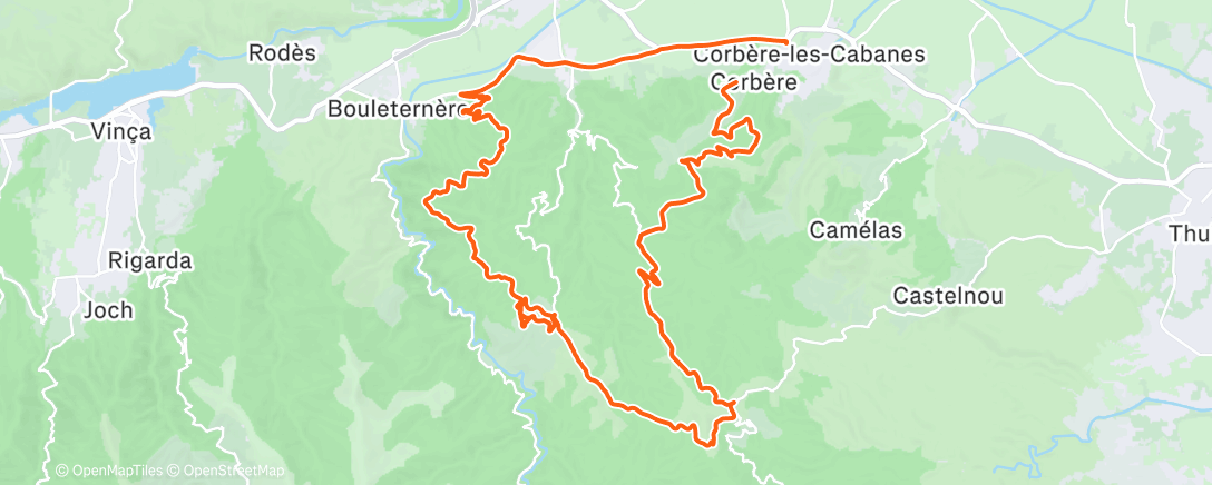 Map of the activity, Afternoon Gravel Ride