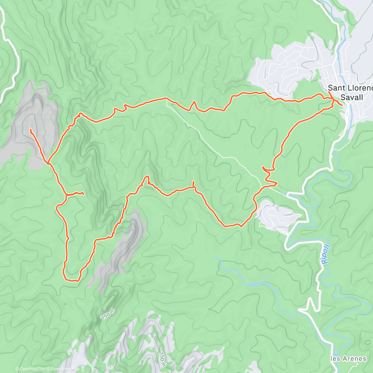 Map of the activity, Montcau amb el jefo 🤗