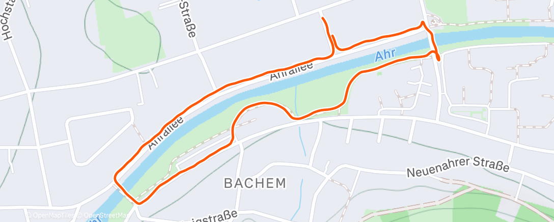 Map of the activity, Spaziergang am Mittag