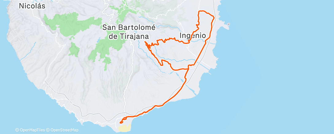 Map of the activity, Rolig firetimer