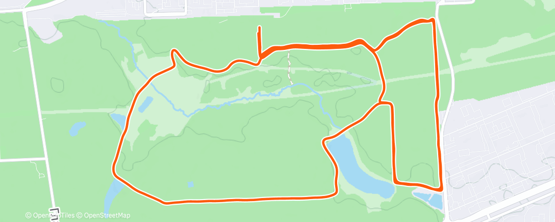 Map of the activity, Утренний забег