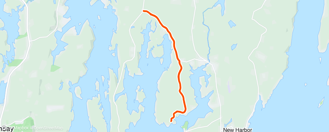 Map of the activity, Morning Run