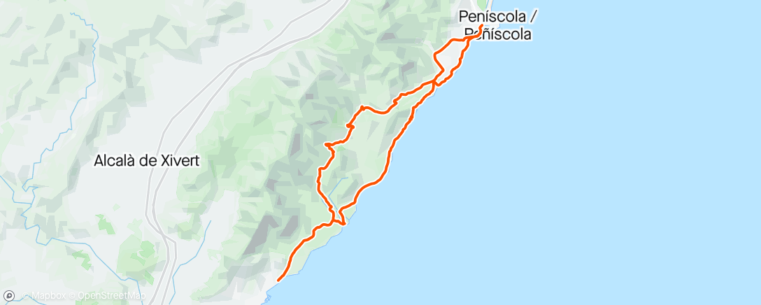 Map of the activity, Serra d’Irta