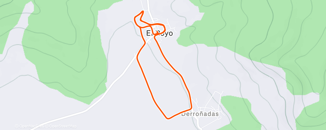 Карта физической активности (Carrera a la hora del almuerzo)