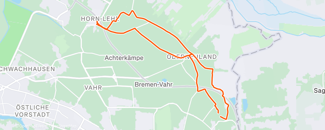 Map of the activity, Urbanex con ruedas delgadas