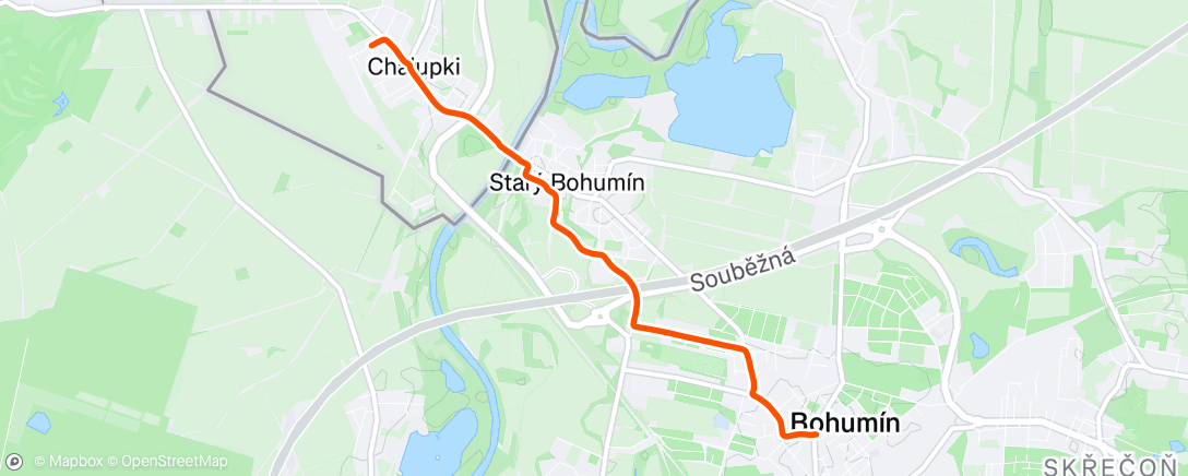Map of the activity, Afternoon Ride