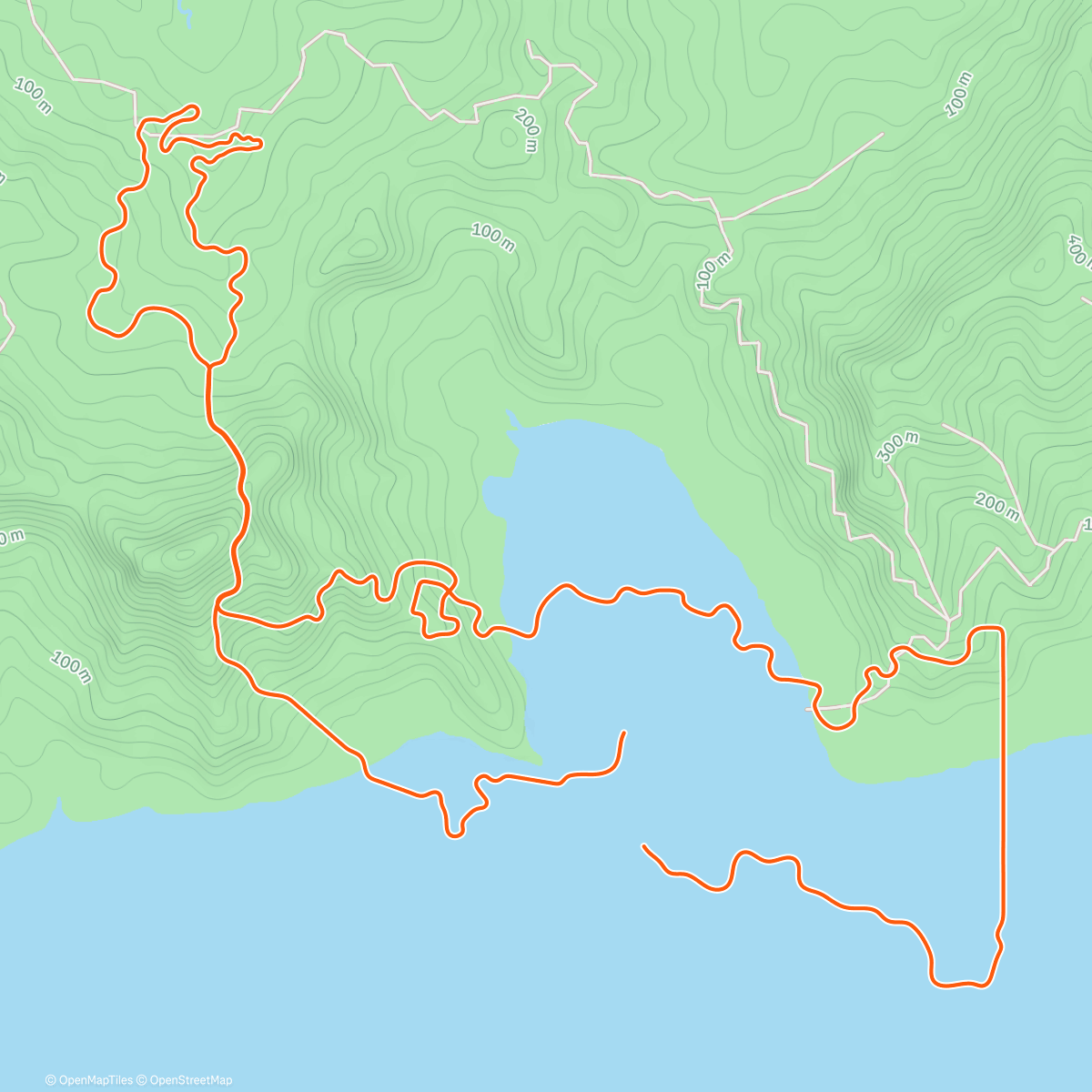 Map of the activity, Zwift - Mayan 8 in Watopia
