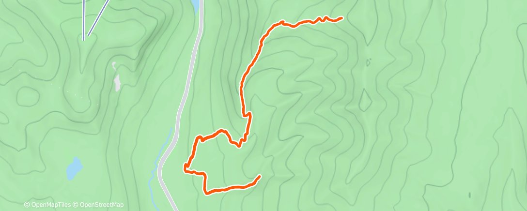 Map of the activity, Ridge Attempt