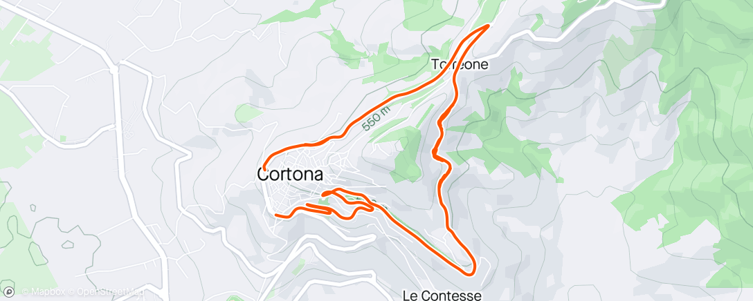 Karte der Aktivität „Corsa mattutina”