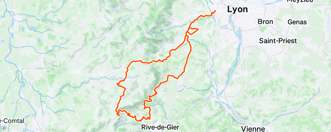 Map of the activity, Vcf du dimanche