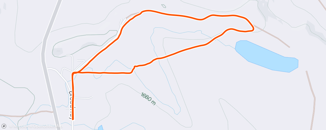 Map of the activity, Evening Trail Run