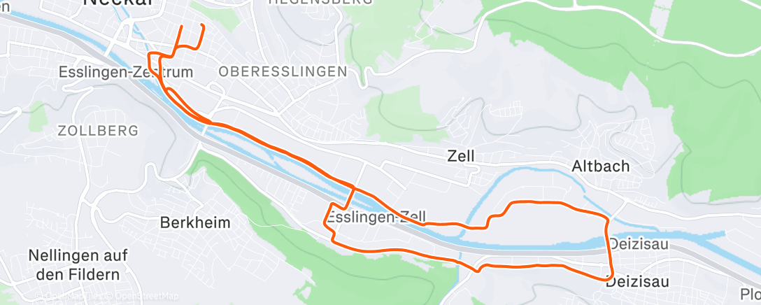 Карта физической активности (Afternoon Run)