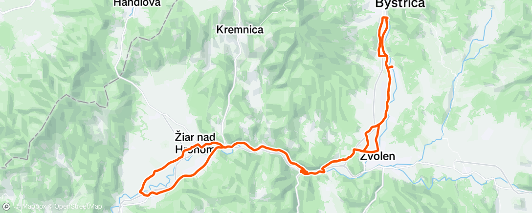 Map of the activity, Morning Ride