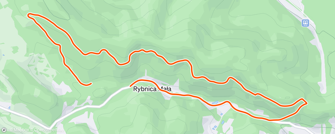 Map of the activity, Rybnicki grzbiet