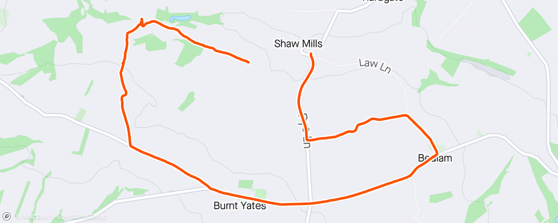 Map of the activity, MTB Off Road Loop with Grace