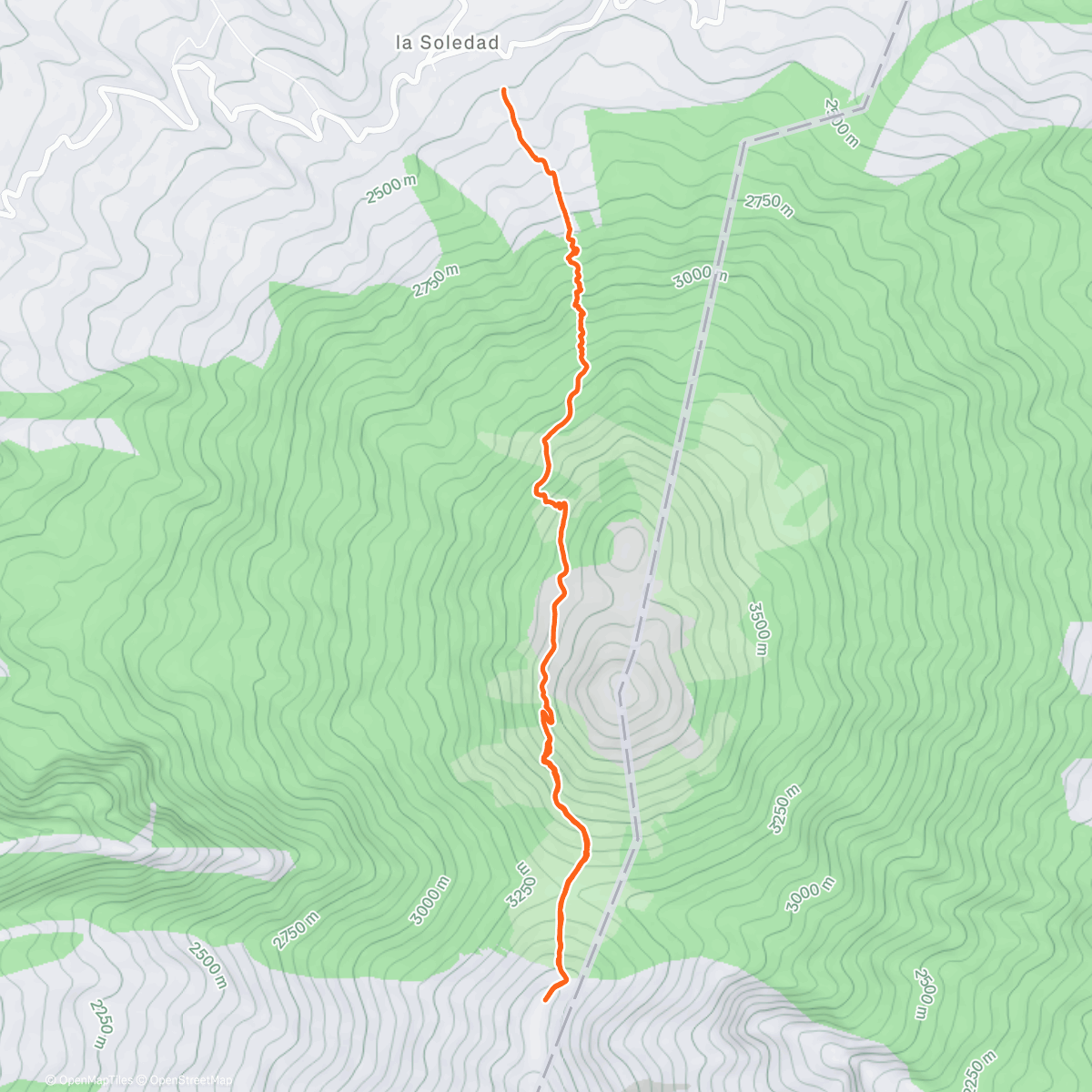 Карта физической активности (Volcano Acatenango and Fuego)