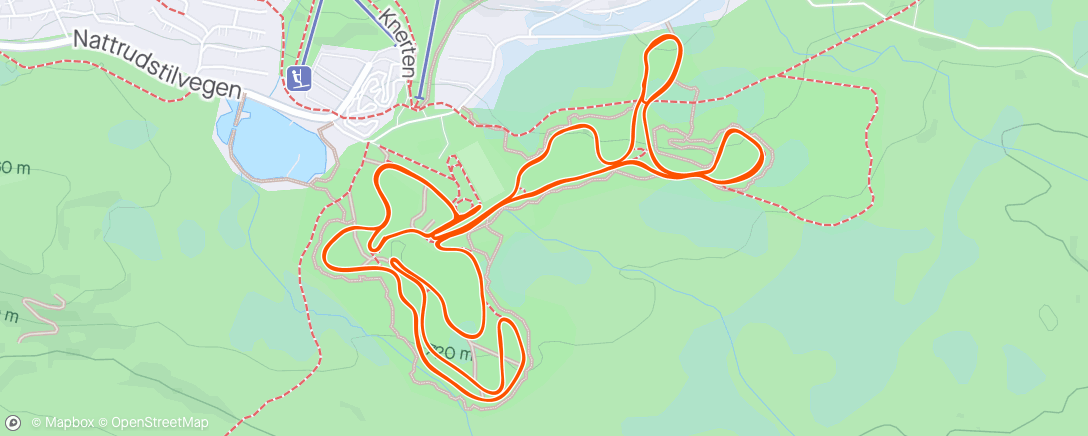 Map of the activity, Ski Nordisch am Nachmittag