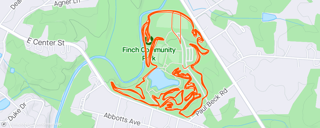 Map of the activity, Wed MTB Series - Finch on SS