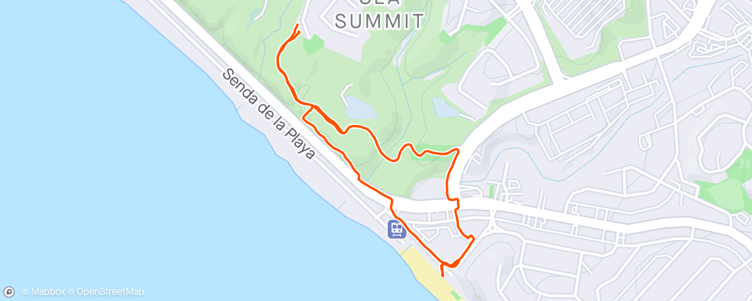 Map of the activity, San Clemente walk