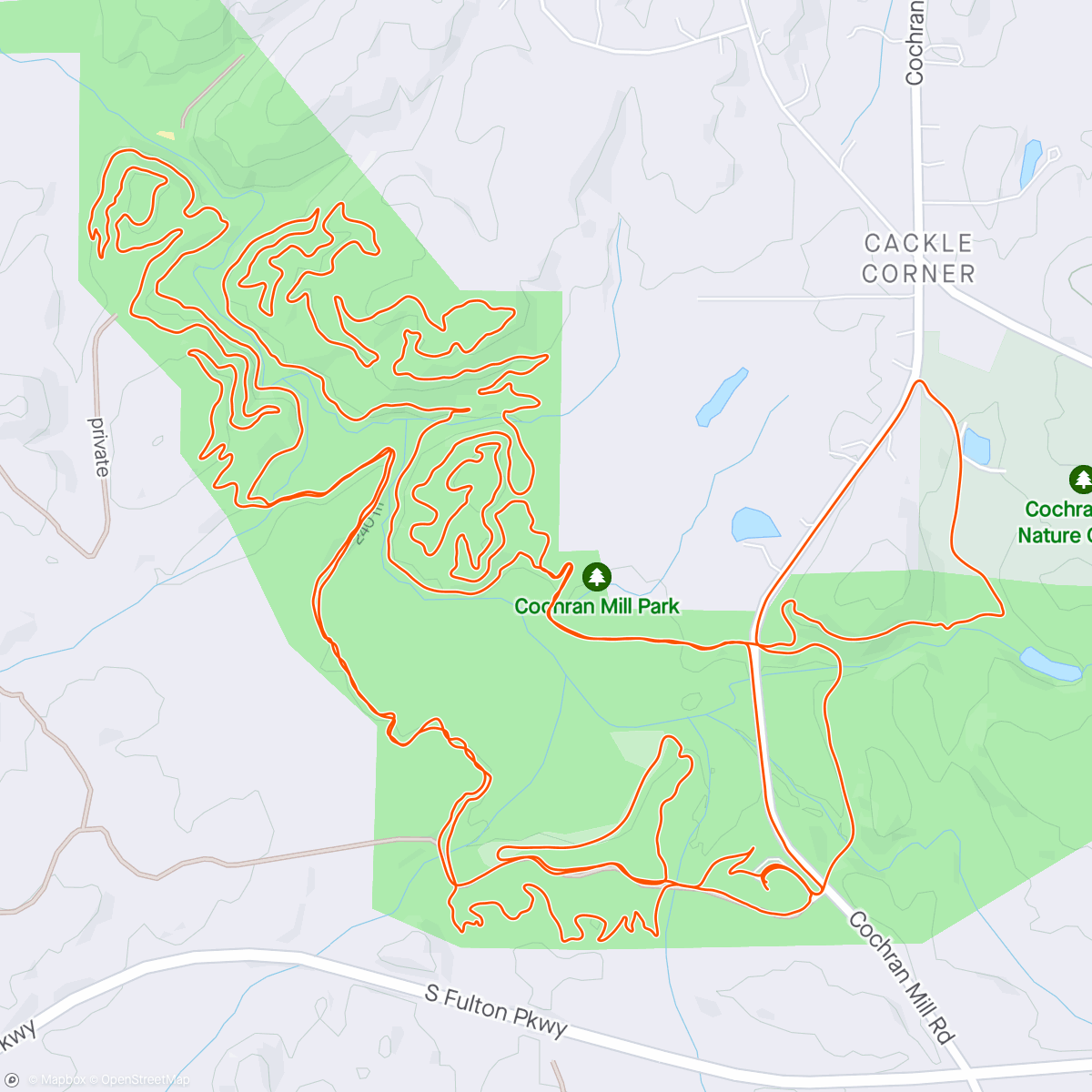Map of the activity, Look Pro, Go Slow