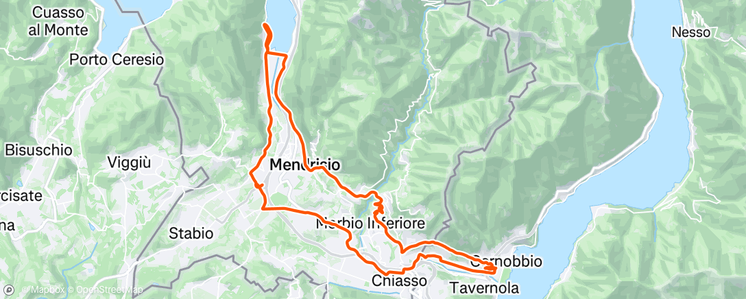Map of the activity, Afternoon Ride