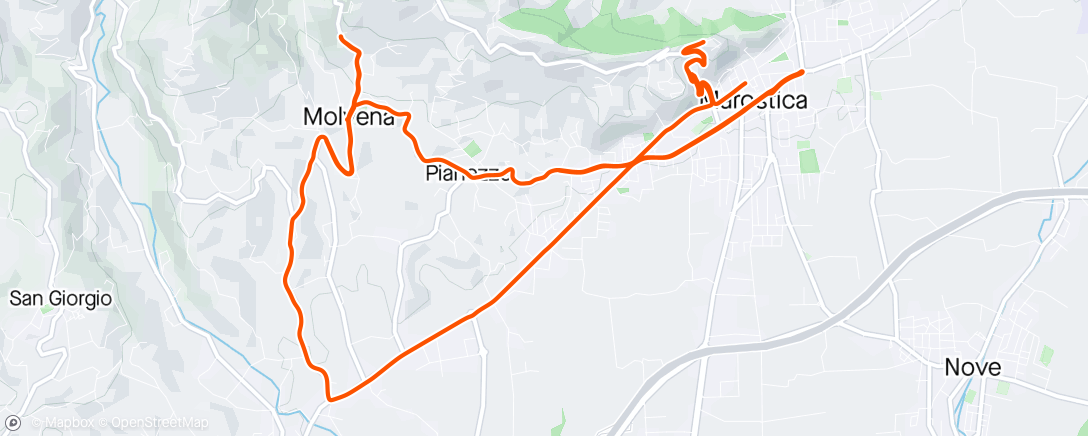 Map of the activity, FLOW Cycling Academy