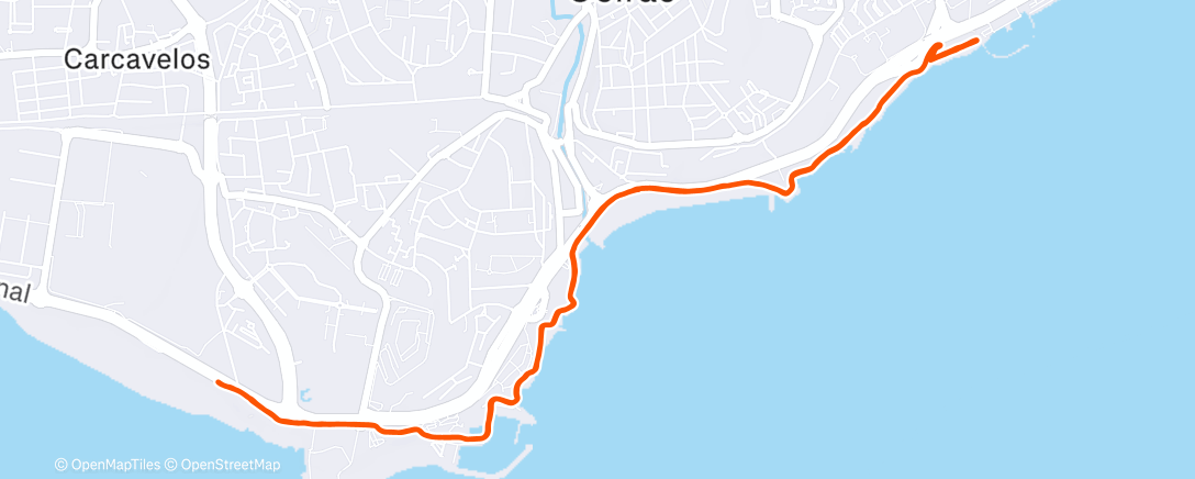 Map of the activity, Lunch Run