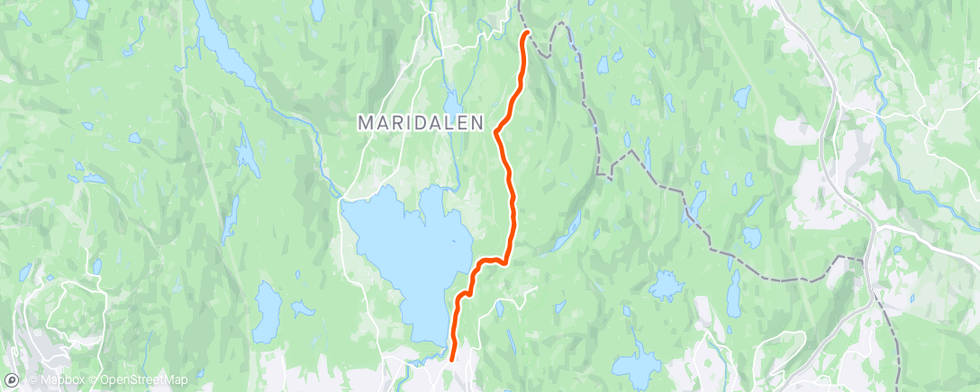 アクティビティ「Maridalen」の地図