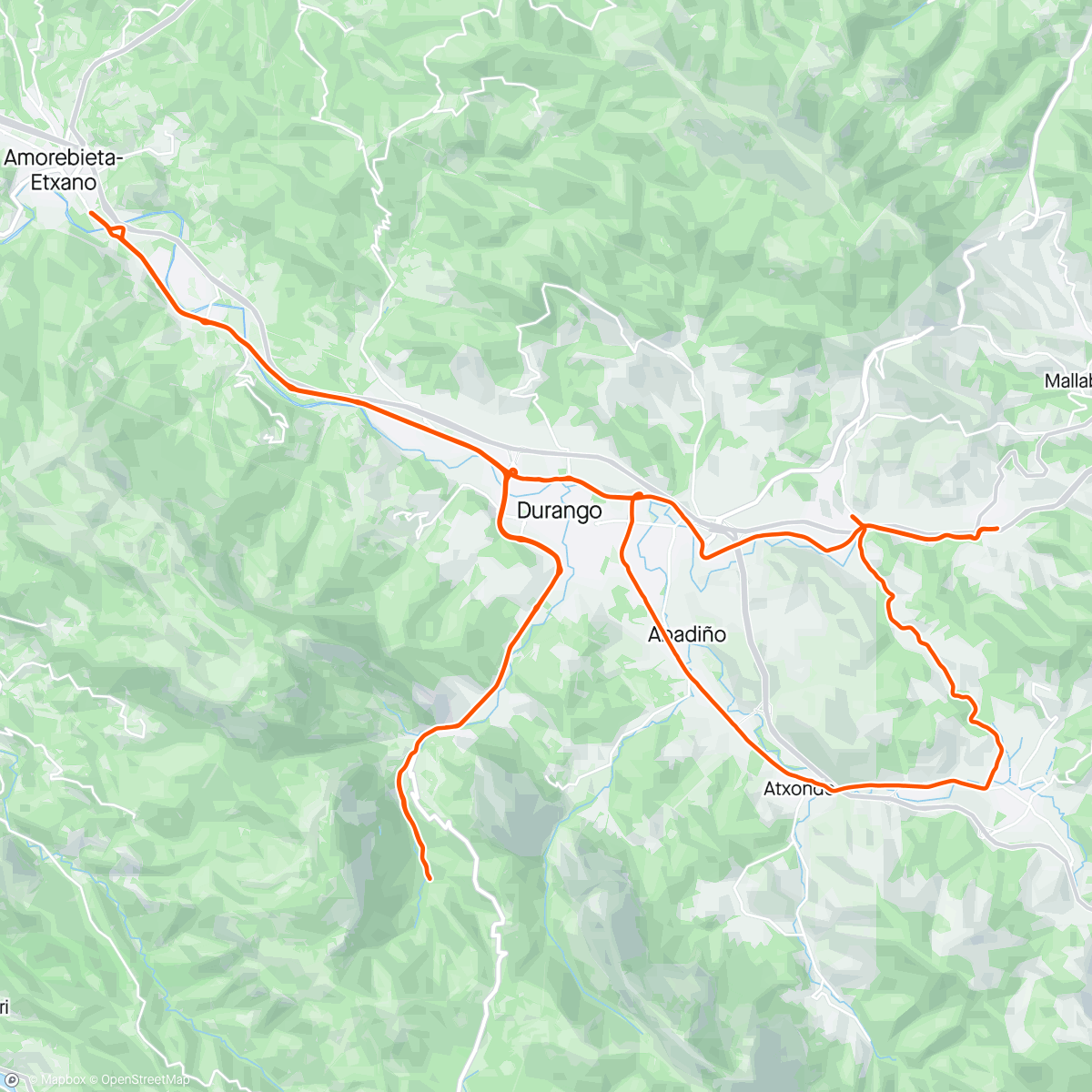 Map of the activity, TT bike 🌧️🌧️