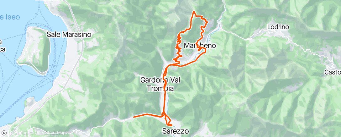 Map of the activity, Sessione di mountain biking all’ora di pranzo