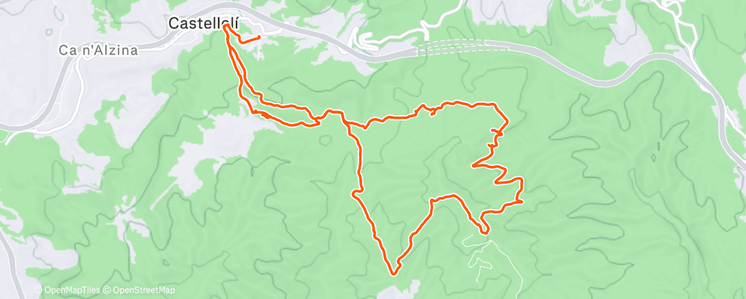Peta aktivitas, Rodaje suave Z1-Z2 / Castell (3) - Fembra Morta (2) - Paral•lel - TdC (2)