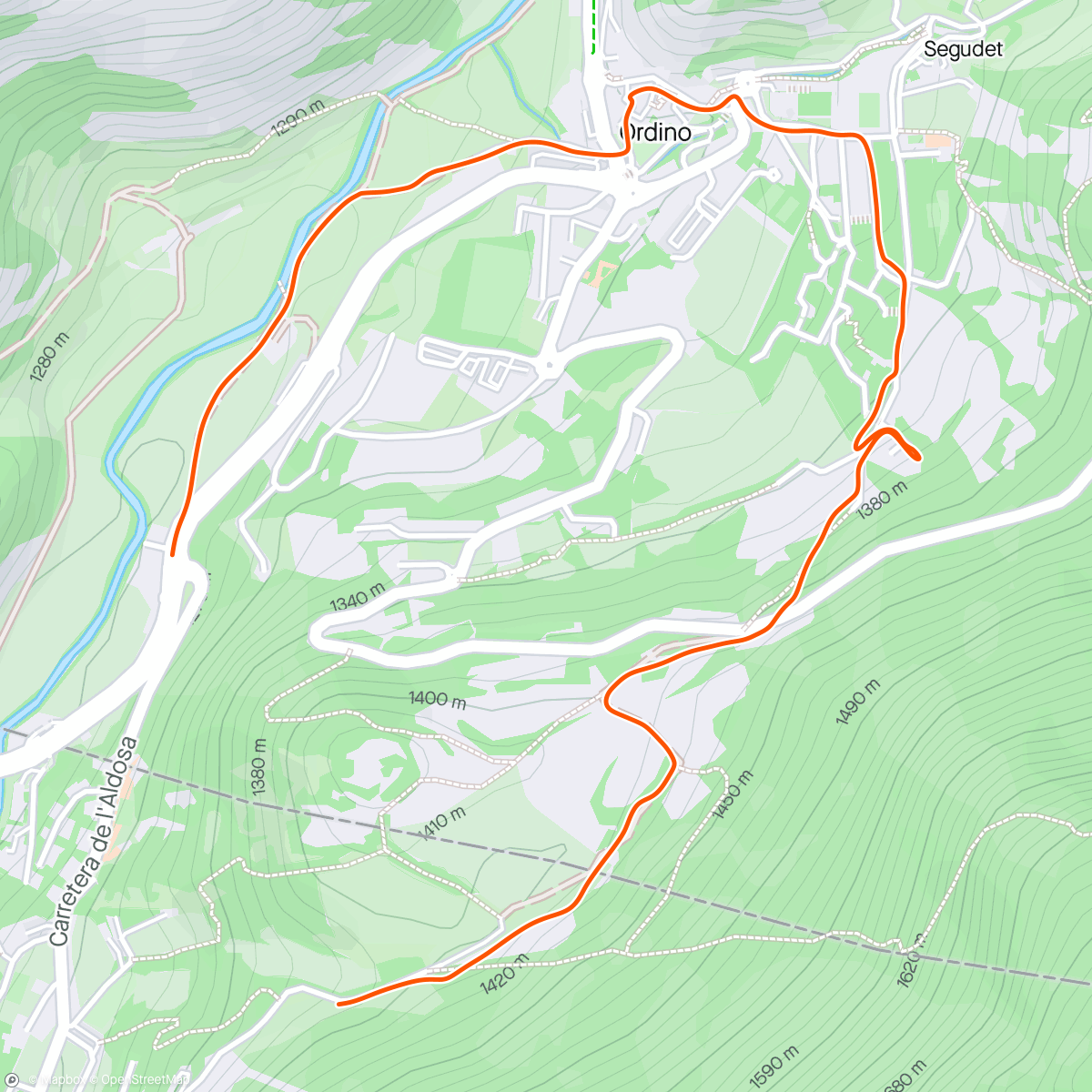 Map of the activity, Jet-lag trail-run!! 🏃‍♂️