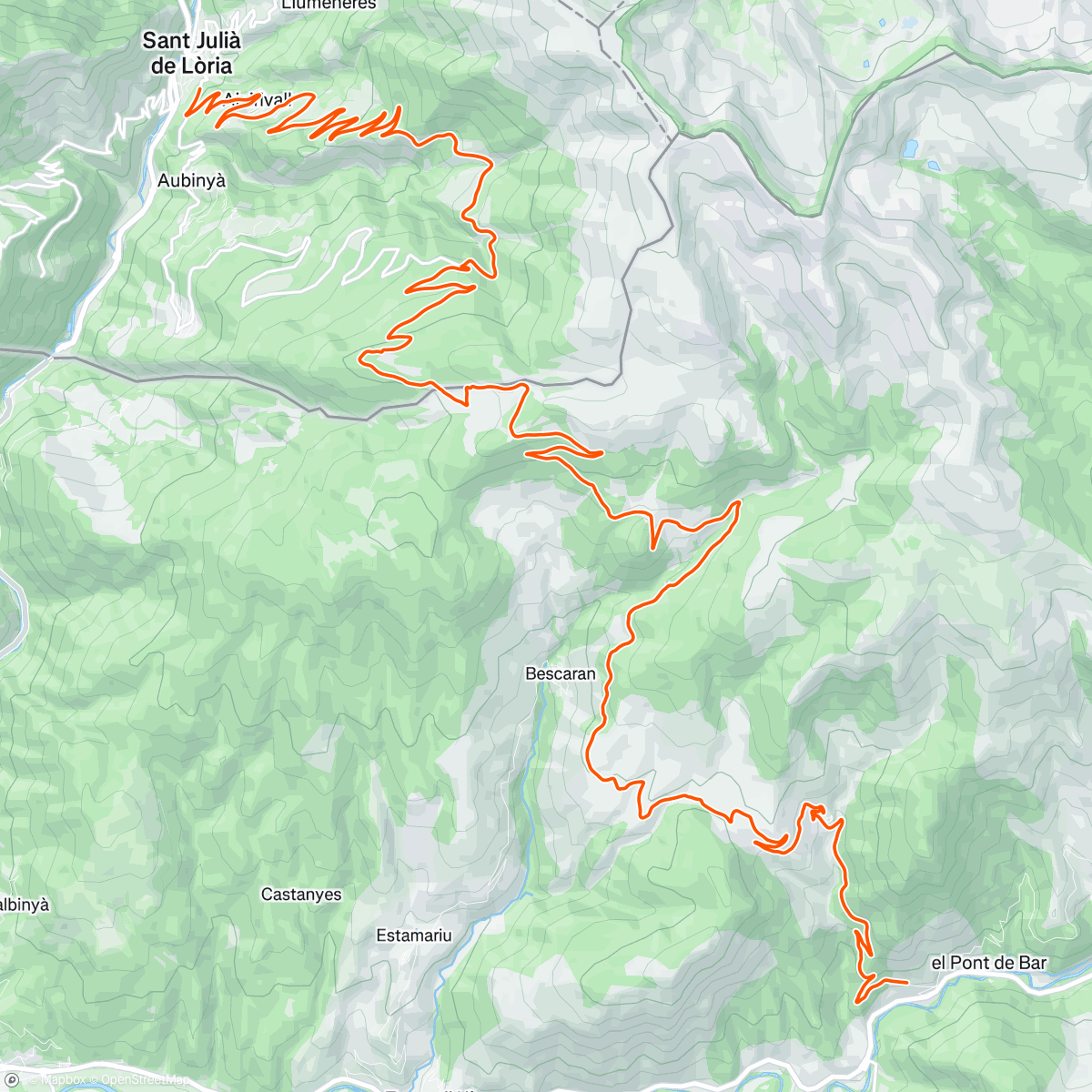 Map of the activity, Spain > Andora