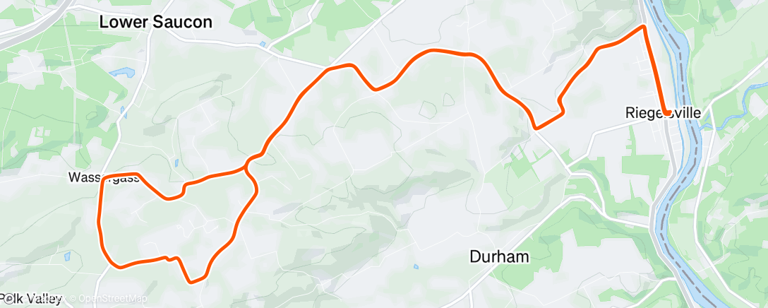 Map of the activity, Afternoon Ride