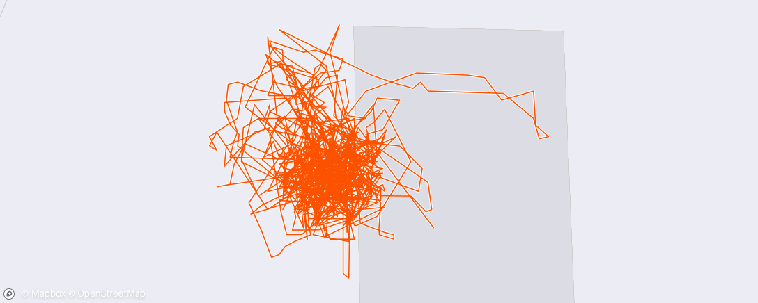 Map of the activity, Afternoon Workout