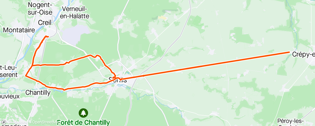 Mapa de la actividad (Route solo)