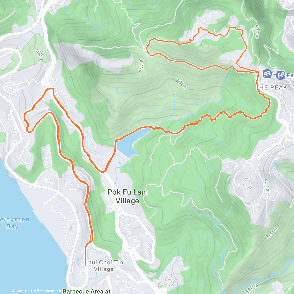 Map of the activity, Wednesday easy