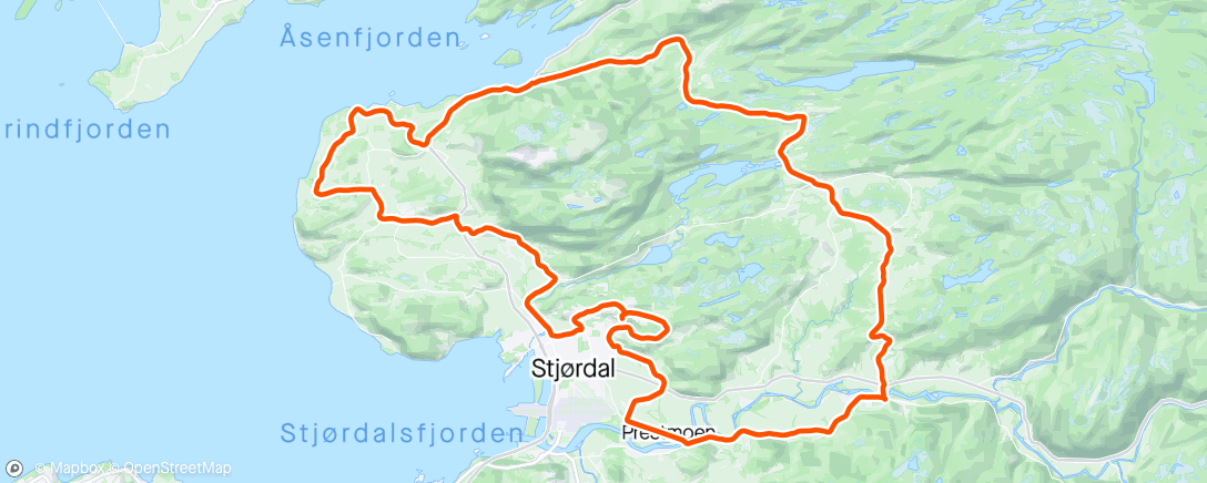 Map of the activity, På hjul med 🫡
