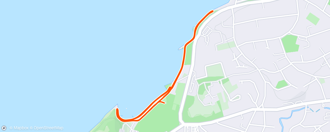 Map of the activity, Clevedon Salthouse parkrun