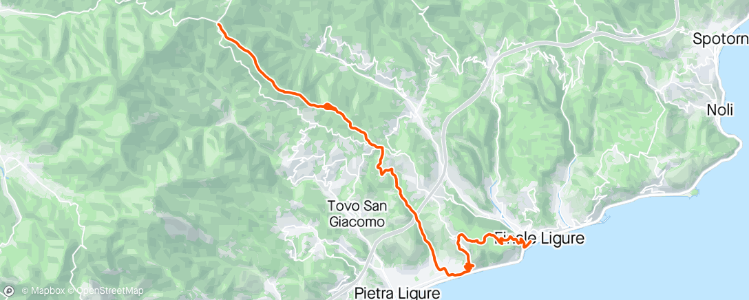 Mapa da atividade, Afternoon Mountain Bike Ride