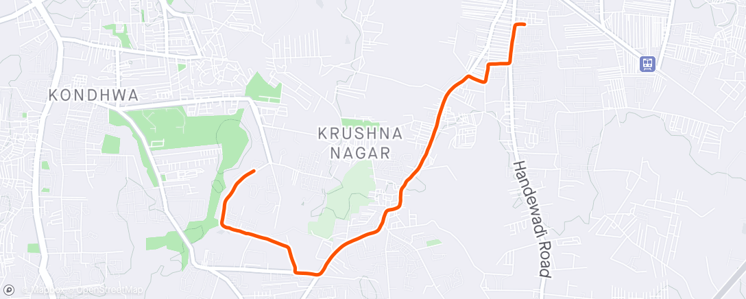 Map of the activity, 2024: Day69: 6 km cycling
