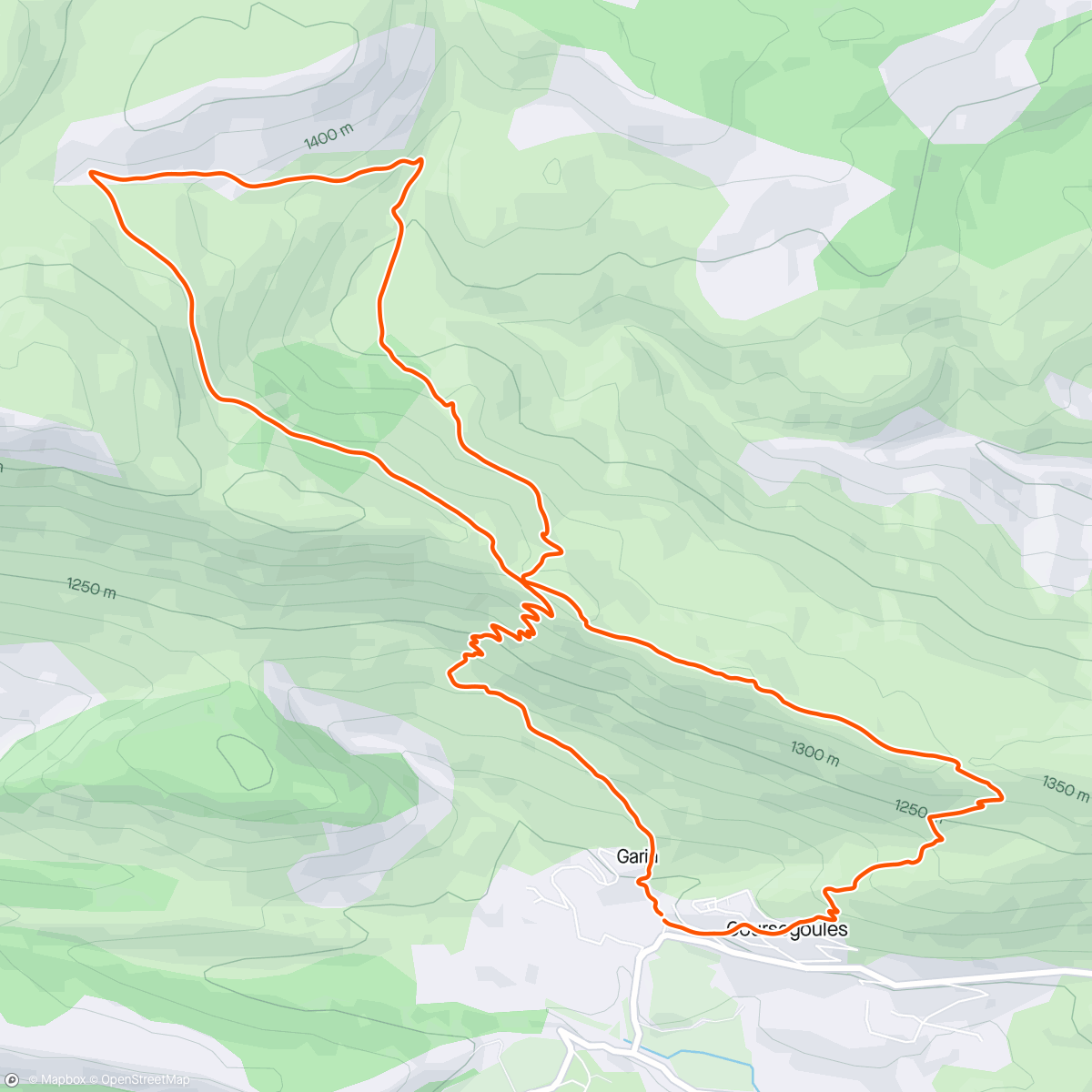 Map of the activity, Afternoon Trail Run. ❄️❄️❄️