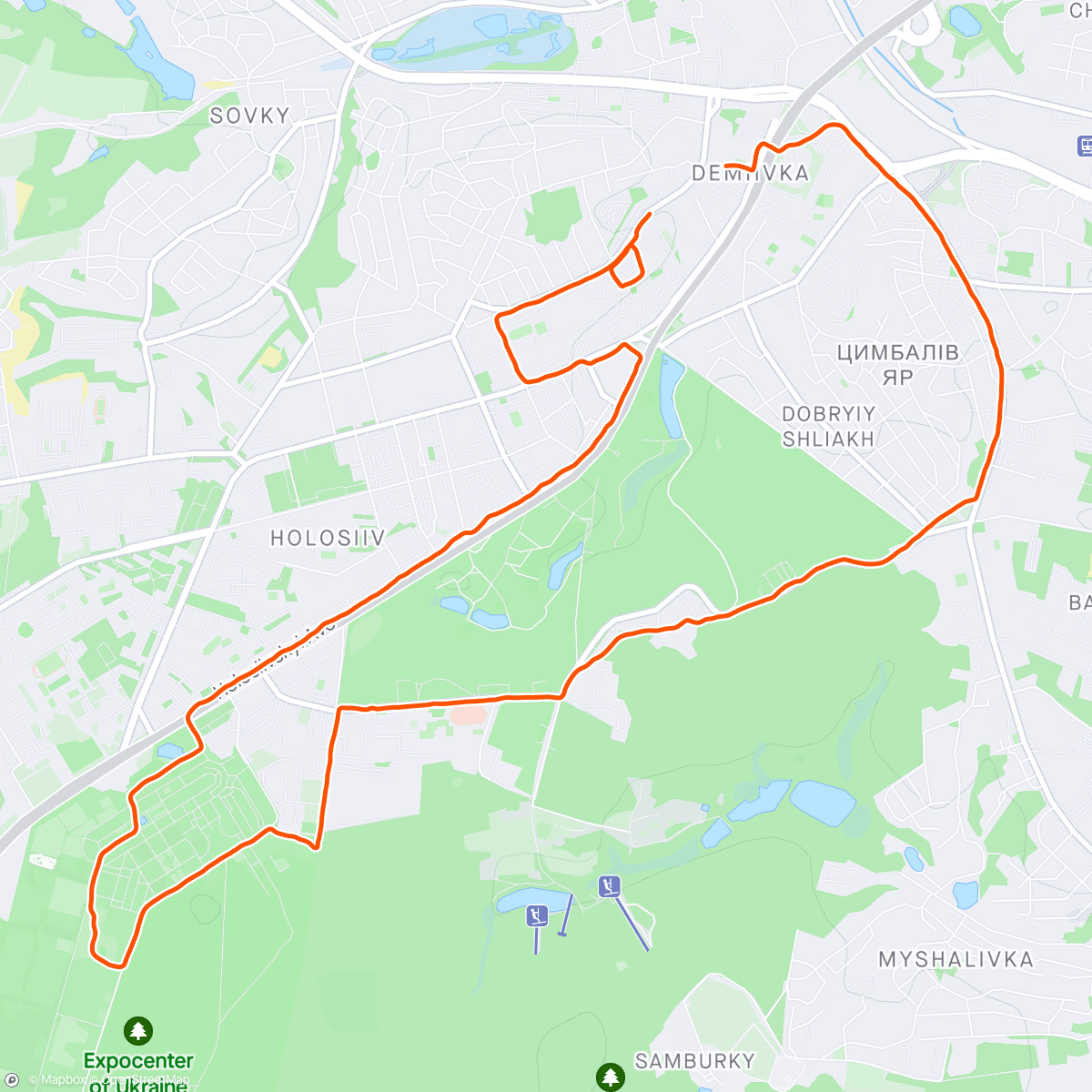 Map of the activity, Big Bad Wolf 🐺🌧️🏃🏻‍♂️