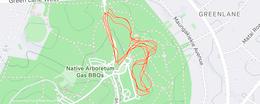 Map of the activity, Training for my park run debut
