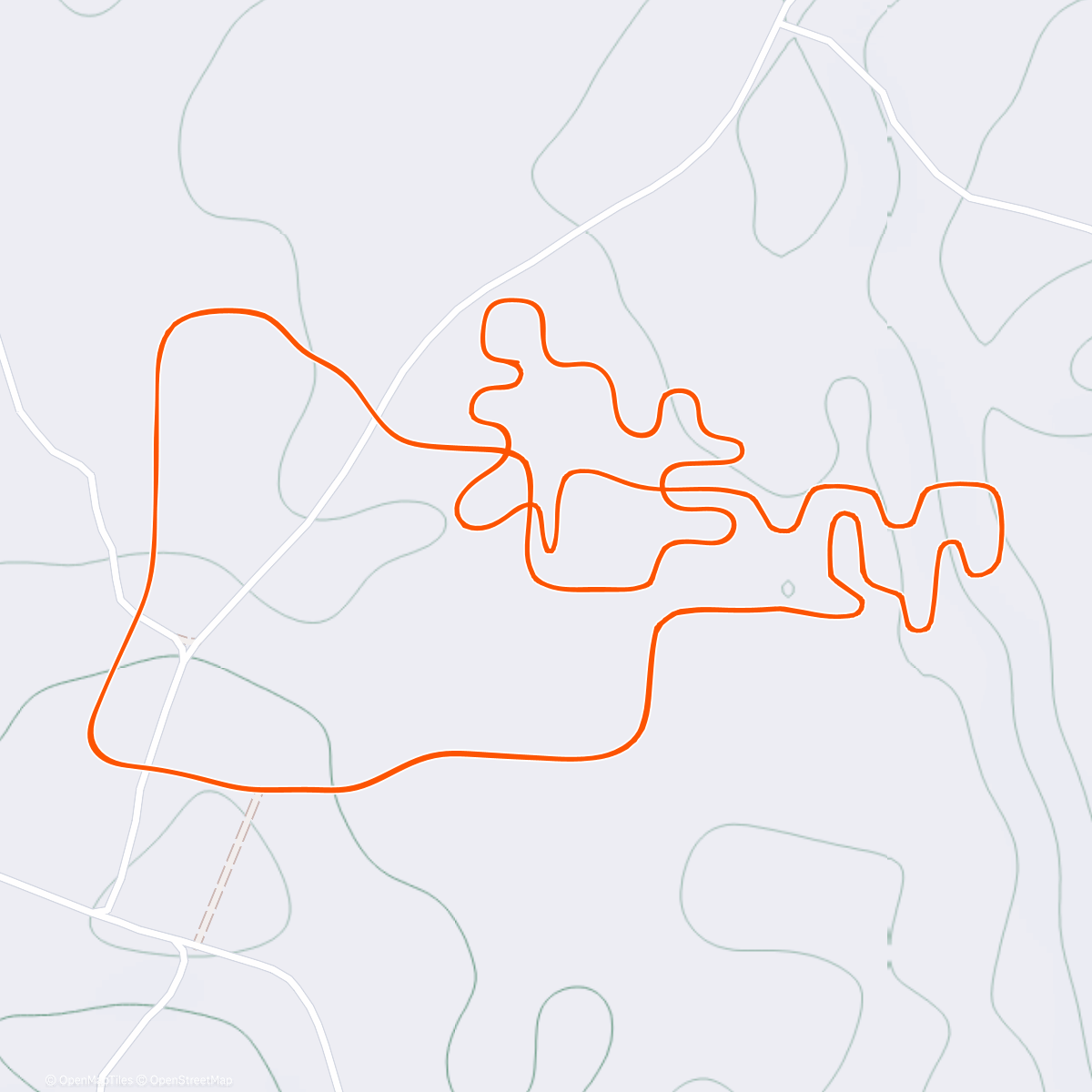 Карта физической активности (Zwift - Railways and Rooftops in Makuri Islands)