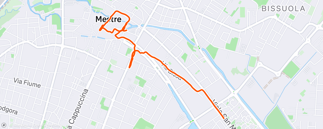 Map of the activity, Afternoon Walk