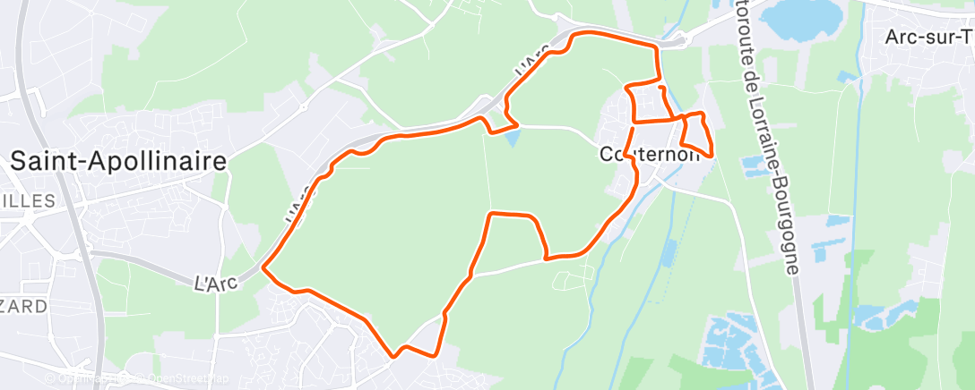 アクティビティ「Sortie presque longue」の地図