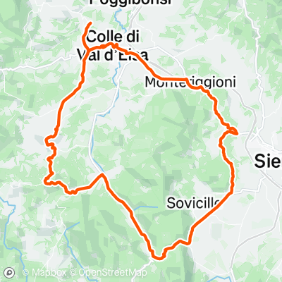 Casole D'Elsa Tour - Day 1 - Tuscany Camp | 83.2 km Cycling Route on Strava