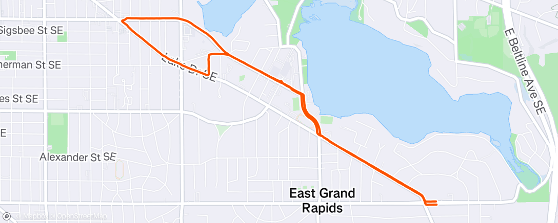 Map of the activity, Super snowy run