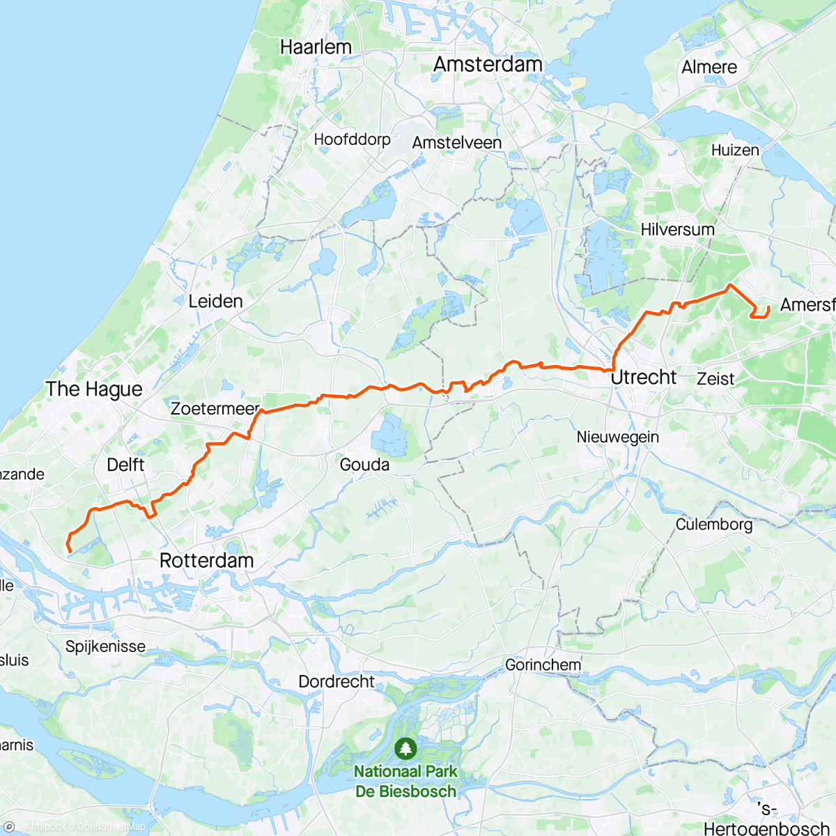 Map of the activity, Op naar Maasland